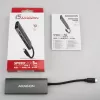 Axagon HMC-5G21 USB 10Gbps hub, 2x USB-A, 2x USB-C, HDMI 4k/30Hz, PD 60W, USB-C kábel
