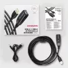Axagon ADR-207 USB predlžovací kábel 7,5 m USB 2.0 čierny