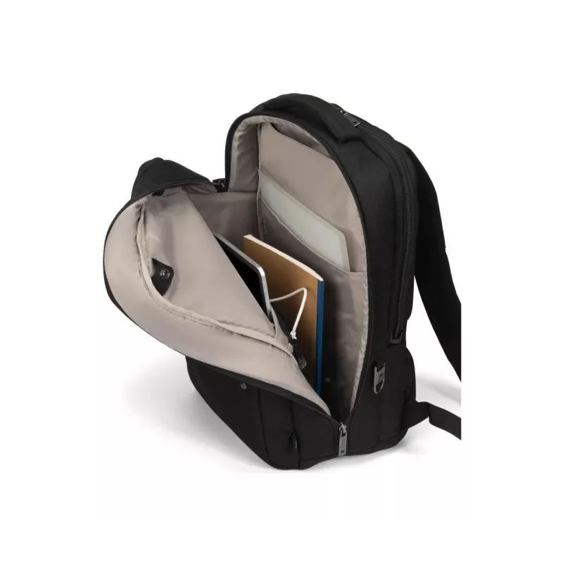 DICOTA Five – 15-17.3in batoh na notebook – čierny / 900d recyklovaný PET polyester