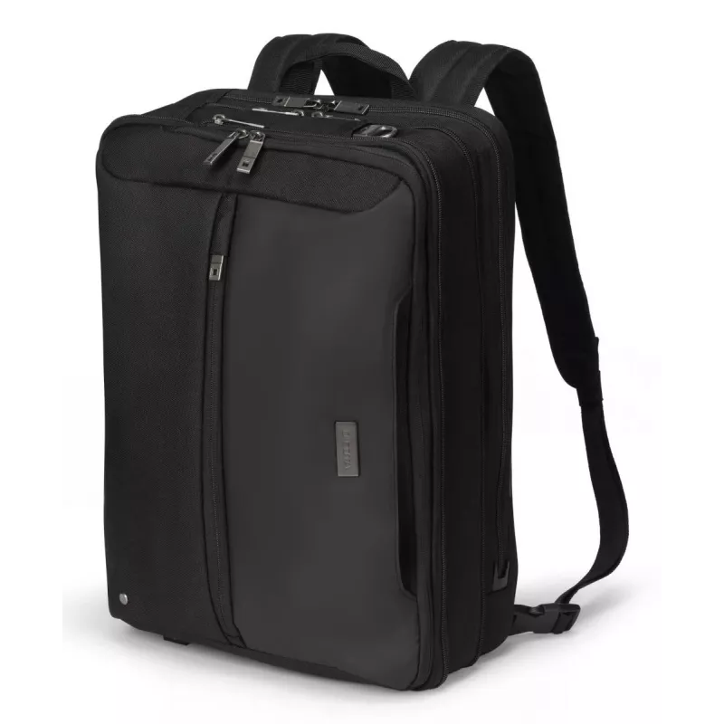 DICOTA Top Traveller Dual Five - 14-16 palcová taška na notebook - čierna / 900d recyklovaný PET polyester