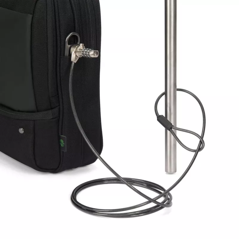DICOTA Top Traveller Five - 12-14 palcová taška na notebook - čierna / 900d recyklovaný PET polyester