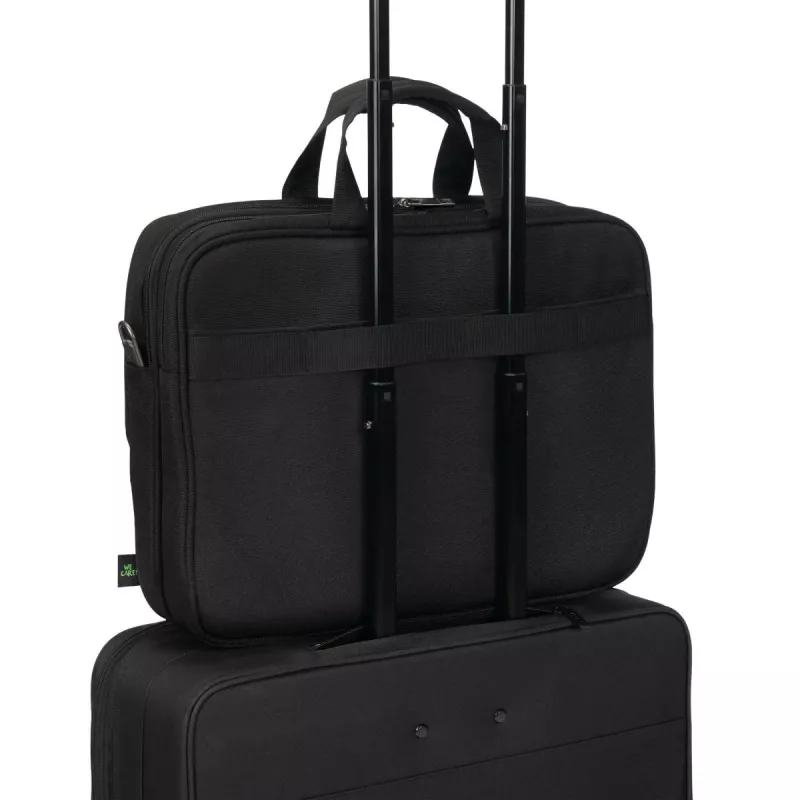 DICOTA Top Traveller Five - 12-14 palcová taška na notebook - čierna / 900d recyklovaný PET polyester