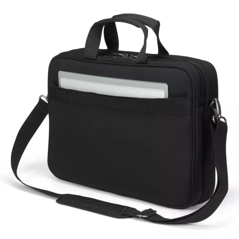 DICOTA Top Traveller Five - 12-14 palcová taška na notebook - čierna / 900d recyklovaný PET polyester