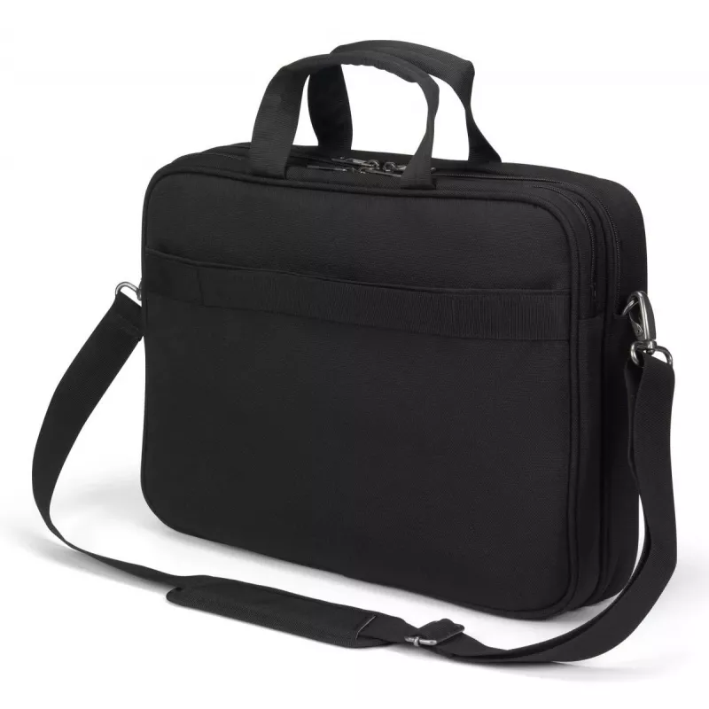 DICOTA Top Traveller Five - 12-14 palcová taška na notebook - čierna / 900d recyklovaný PET polyester