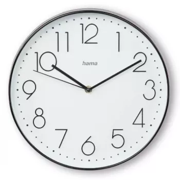 Náramkové hodinky Quartz Hama Corsica okrúhle čierne biele batéria AA 30 cm