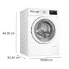 Práčka s predným plnením Bosch WAN2405MPL, 7 kg, 1200 ot/min, energetická trieda A, LED displej, biela