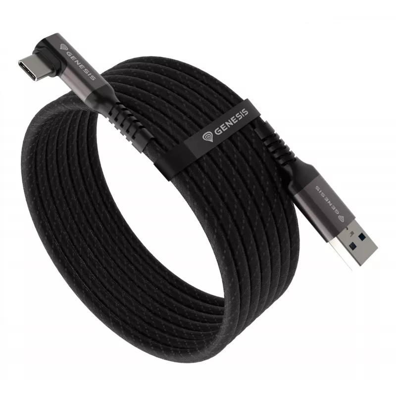 GENESIS NVC-2220 USB kábel USB 3.2 Gen 1 (3.1 Gen 1) 3 m USB A USB C čierny, sivý