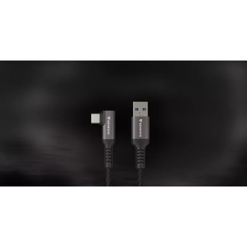 GENESIS NVC-2221 USB kábel USB 3.2 Gen 1 (3.1 Gen 1) 5 m USB A USB C čierny, sivý