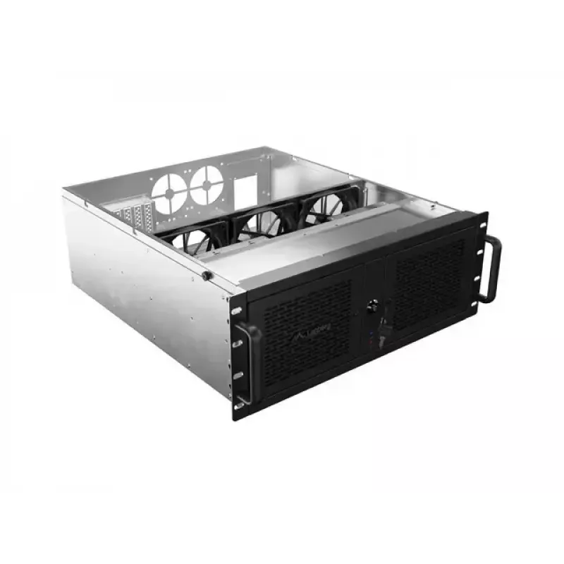 Rack skriňa Lanberg SC01-5204-12B 4U čierna 5 ventilátorov