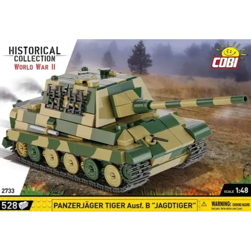 COBI 2733 Historical Collection stavebnica Panzerjäger Tiger Ausf. B Jagdtiger, 528 dielikov, 1:48