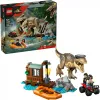 LEGO dinosaurová stavebnica T. rex River Escape 76975 — 199 dielov, 2 minifigúrky, vek 5+