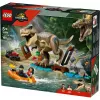 LEGO dinosaurová stavebnica T. rex River Escape 76975 — 199 dielov, 2 minifigúrky, vek 5+