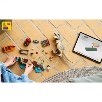 LEGO dinosaurová stavebnica T. rex River Escape 76975 — 199 dielov, 2 minifigúrky, vek 5+