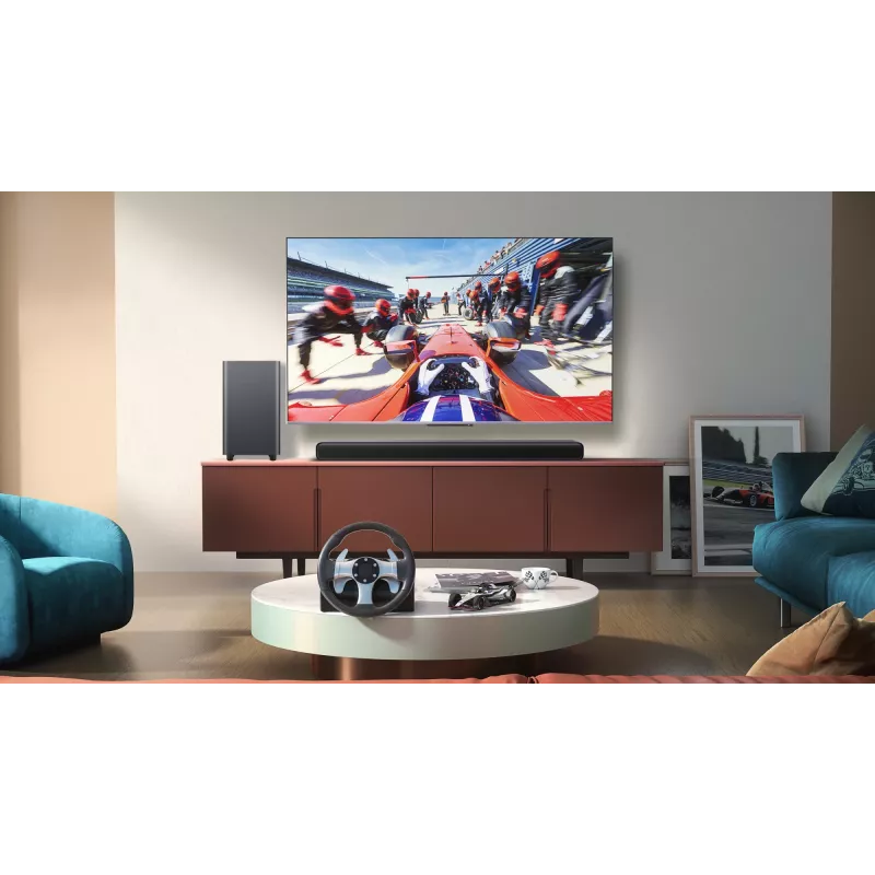 TCL S S55H Class 2.1-kanálový soundbar s Dolby Atmos, bezdrôtovým subwooferom a Bluetooth streamovaním hudby