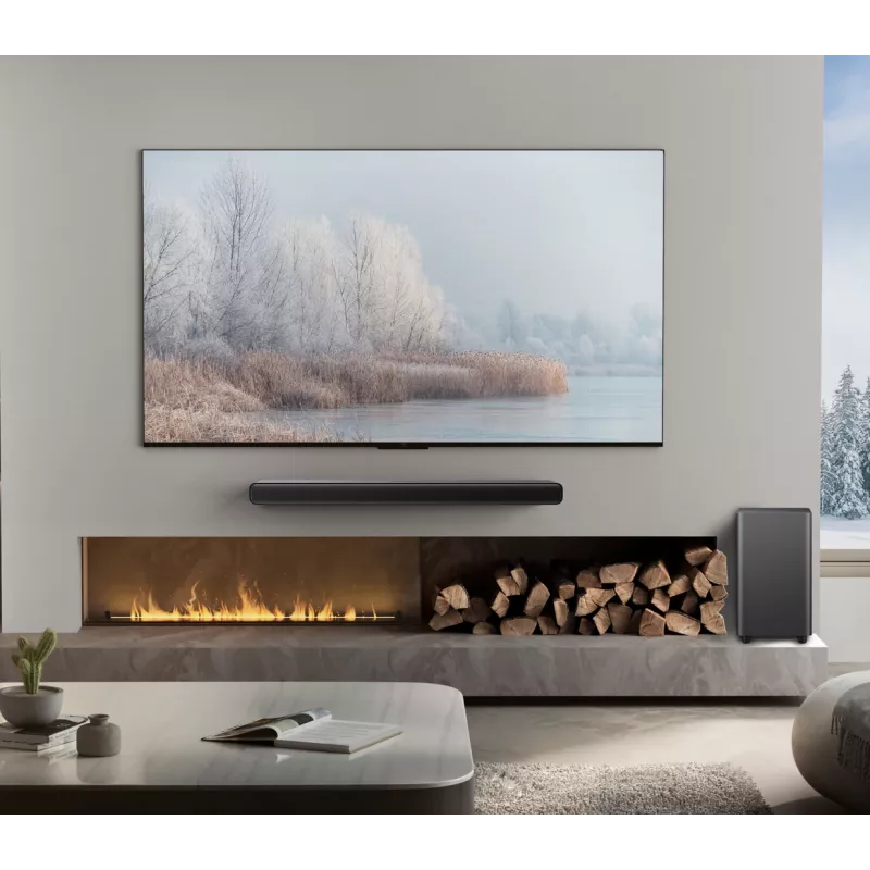 TCL S S55H Class 2.1-kanálový soundbar s Dolby Atmos, bezdrôtovým subwooferom a Bluetooth streamovaním hudby