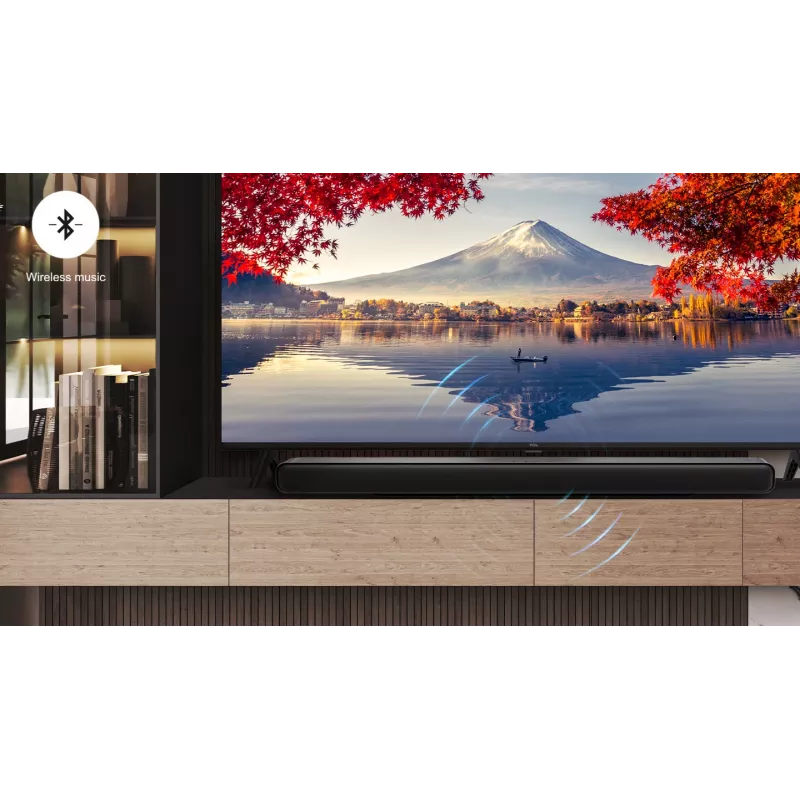 TCL S S55H Class 2.1-kanálový soundbar s Dolby Atmos, bezdrôtovým subwooferom a Bluetooth streamovaním hudby