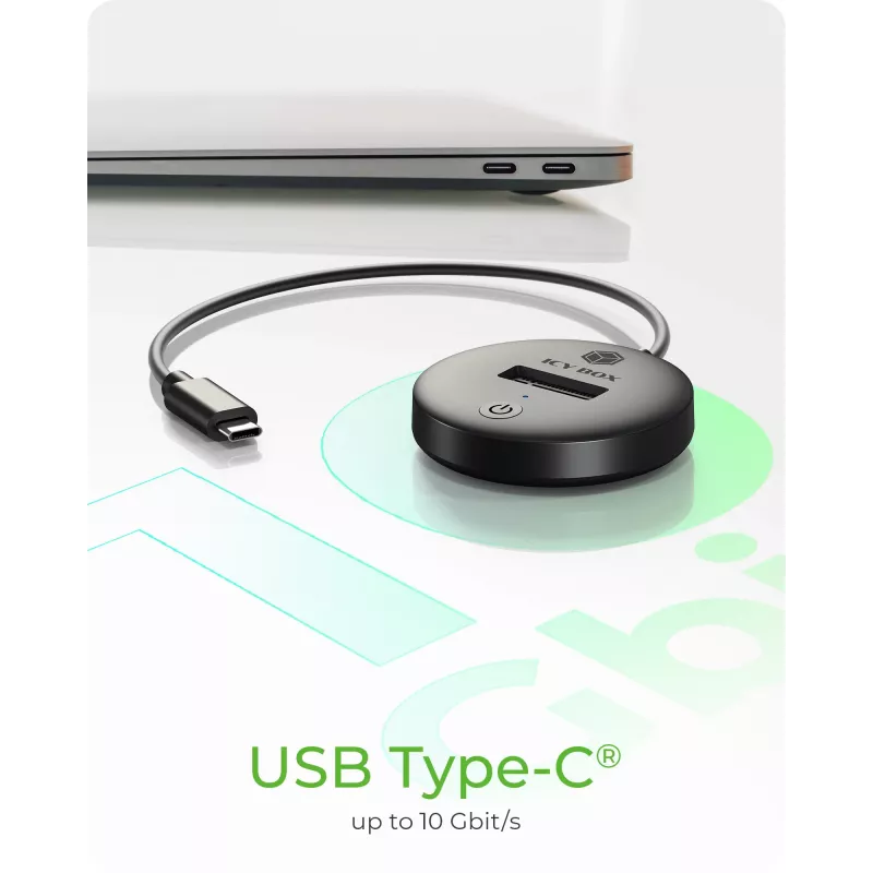 ICY BOX IB-1610MCD-C31 USB 3.2 Gen 2 (3.1 Gen 1) Type-C čierny
