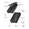 ICY BOX IB-DK4072M-CU31 USB 3.2 Gen 2 (3.1 Gen 1) Type-C čierny