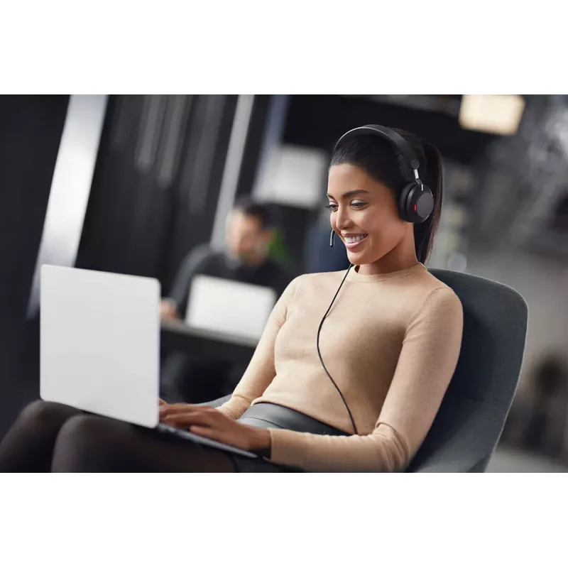 Jabra Evolve2 40 SE headset káblový hlavový most hovory/hudba USB Type-C / USB Type-A čierny