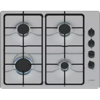 Bosch Serie 2 PBP6B5K80 varná doska nerezová vstavaná 60 cm plynová 4 zóny