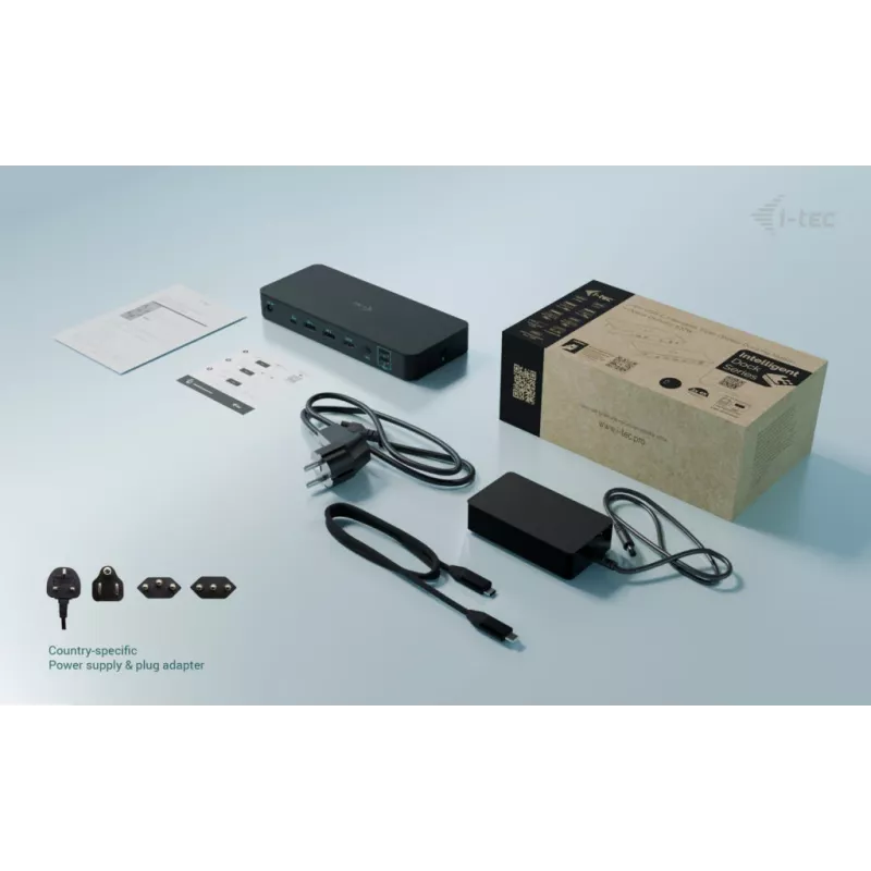 I-tec USB-C Intelligent Triple Display dokovacia stanica + Power Delivery 100W