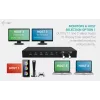 ITEC i-tec USB-C KVM Dock PRO pre tri hostiteľské zariadenia, Dual-Video, 2x Power Delivery (max. 92W), USB 3.2, 10 Gbit/s, Gigabit Ethernet