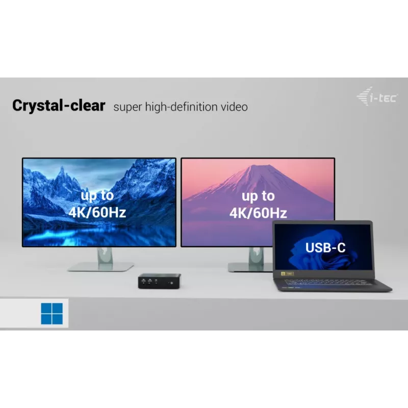 i-tec Thunderbolt5 Quattro Display dokovacia stanica, 5x USB, 2,5 GLAN + Power Delivery 140W