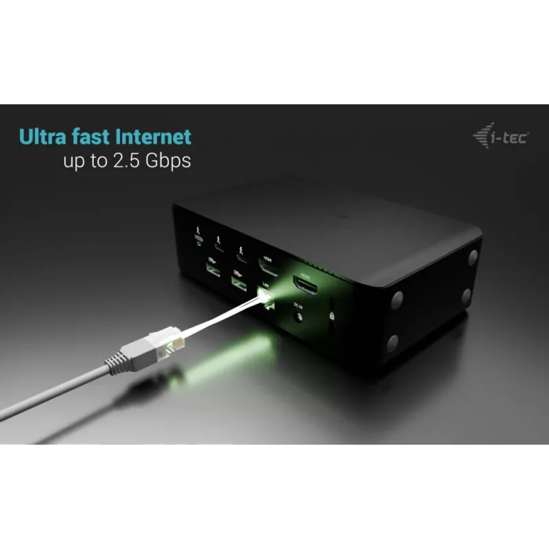 i-tec Thunderbolt5 Quattro Display dokovacia stanica, 5x USB, 2,5 GLAN + Power Delivery 140W