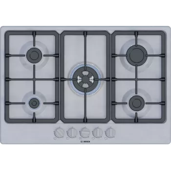Bosch Serie 4 PGQ7B5K90 varná doska nerezová vstavaná 75 cm plynová 5 zón