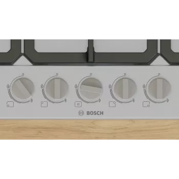 Bosch Serie 4 PGQ7B5K90 varná doska nerezová vstavaná 75 cm plynová 5 zón
