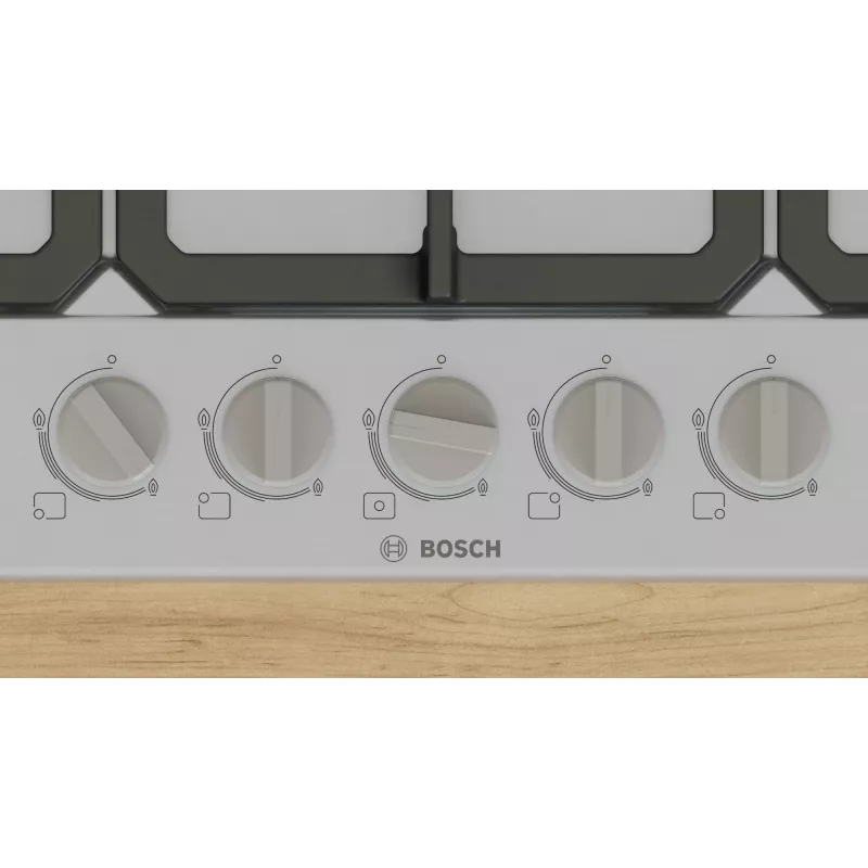 Bosch Serie 4 PGQ7B5K90 varná doska nerezová vstavaná 75 cm plynová 5 zón