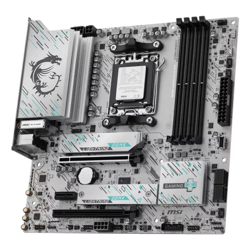 Základná doska MSI B850M GAMING PLUS WIFI — AMD B850, socket AM5, micro ATX, DDR5, 4x DIMM, 3x M.2, Wi‑Fi 7, 5 Gb LAN