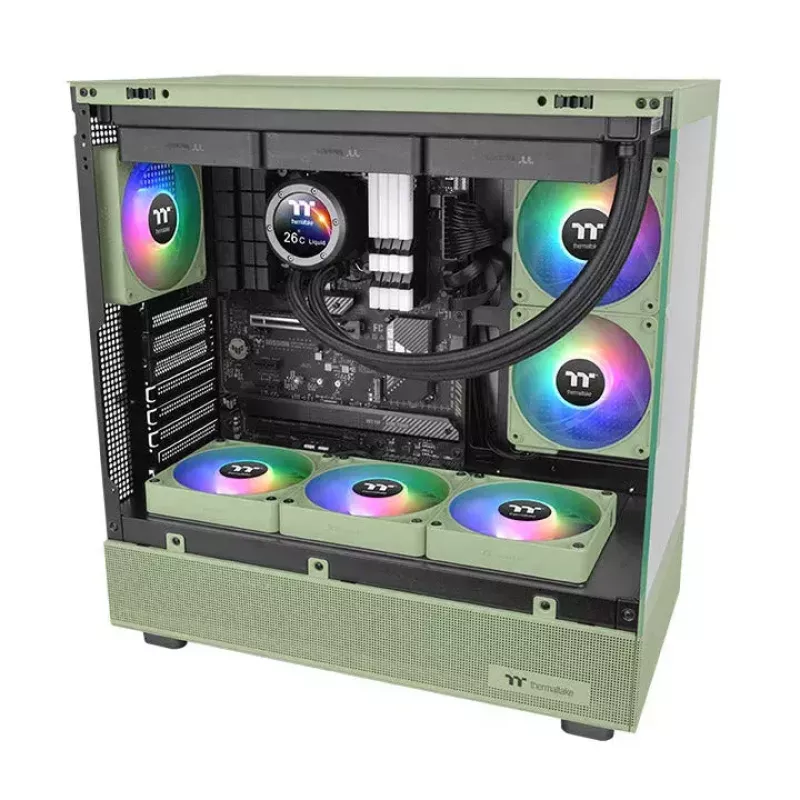 Ventilátor Thermaltake CT120 EX ARGB Sync Matcha zelený 12cm 68cfm hydraulický