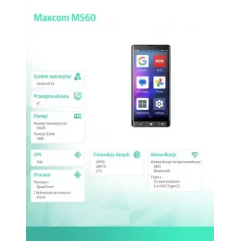 Smartfón MAXCOM MS601 4G 6,0
