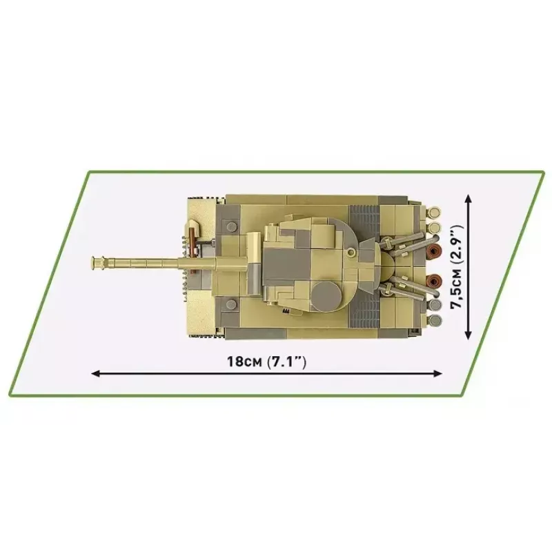 Stavebnica Cobi Panzer VI Tiger I 442 dielov model COIB-2734