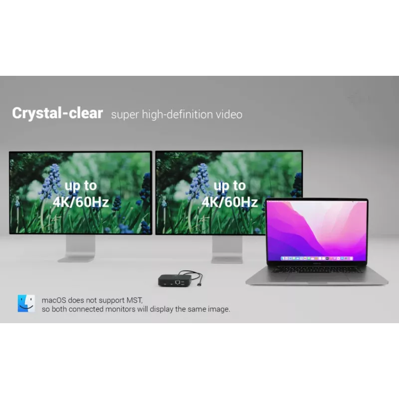 Dokovacia stanica ITEC USB-C Dual HDMI C31DUALHDMIDOCKPD — Dual 4K 60Hz, 100W Power Delivery