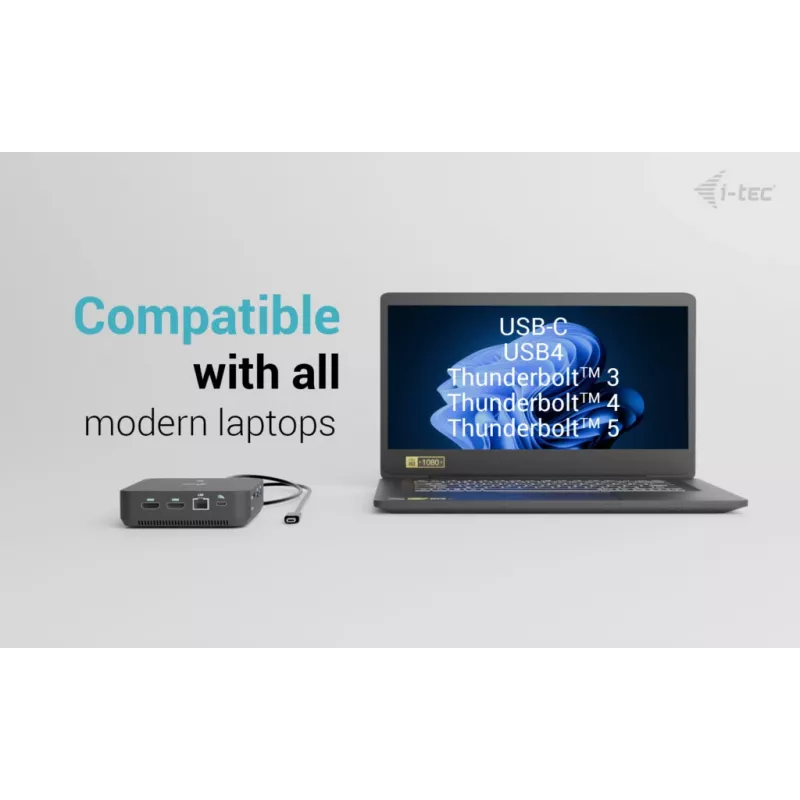 USB-C DisplayPort na Dual-HDMI adaptér ITEC C31TRIPLEVIDEODPPRO 4K 60Hz, 100W Power Delivery