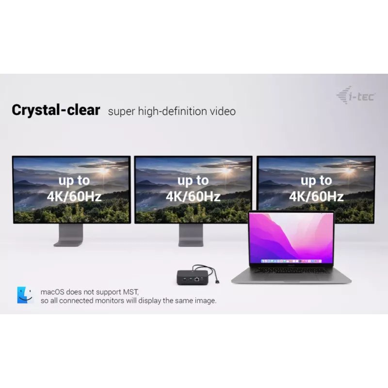 i-tec USB-C DP Dual HDMI dokovacia stanica s Power Delivery 100 W + univerzálna nabíjačka 100 W