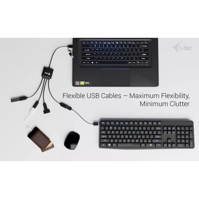 i-tec USB-C/USB-A káblový HUB 4 porty (2x USB-C, 2x USB-A)