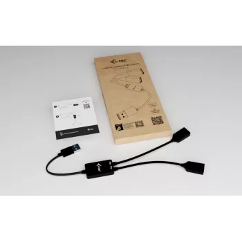 USB-A hub ITEC U3CBLHUB2A — 2 porty, USB 3.0 až do 5 Gbit/s