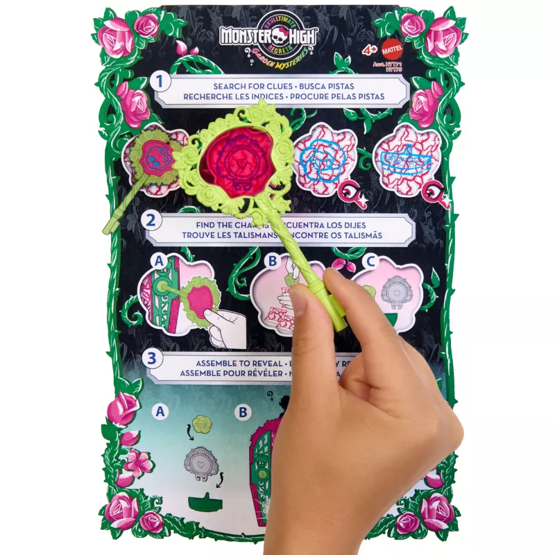 Monster High Skulltimate Secrets Garden Mysteries sada, bábika Venus McFlytrap s viac ako 19 prekvapeniami