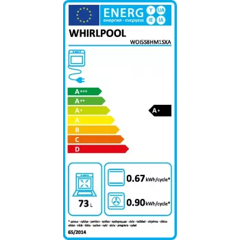 Whirlpool WOI5S8HM1SXA 73 L čierna, nerezová oceľ