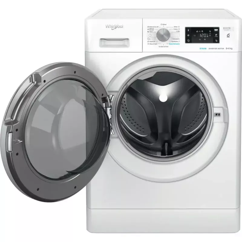 Práčka so sušičkou WHIRLPOOL FFWDB 864489 SV EE plnenie vpredu 6 kg 1400 ot/min biela