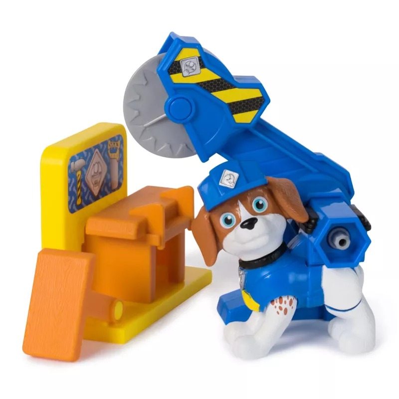 Súprava figúrok Usorteret Rubble & Wheeler Power Tool Pups s 2 nástrojmi a 2 stavebnými doplnkami, od 3 rokov