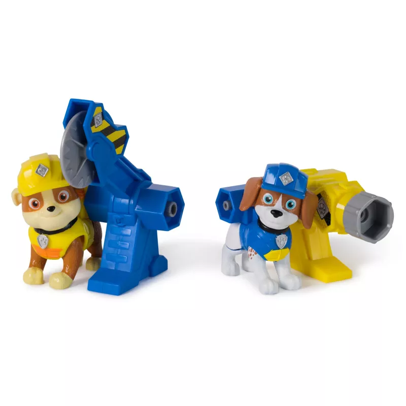 Súprava figúrok Usorteret Rubble & Wheeler Power Tool Pups s 2 nástrojmi a 2 stavebnými doplnkami, od 3 rokov