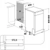 Whirlpool WSBO 3O34 PF X semi integrovaná 10 miest na riad