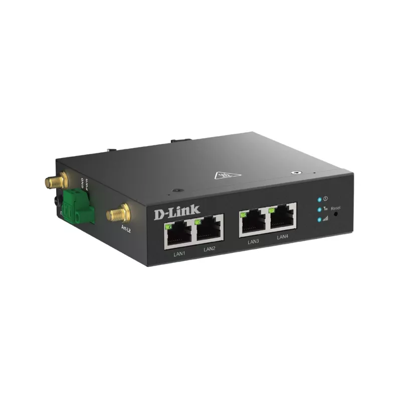 Mobilný router D-Link DWM-314-T 4G LTE VPN čierny montáž na lištu