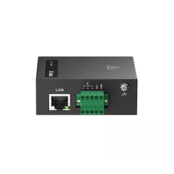 D-Link DOM-311-TSO 4G LTE IIoT RTU brána, Ethernet 10/100 Mbit/s, RS-232/485, Nano SIM, 2 odnímateľné vonkajšie antény, 9–36 V DC, čierna