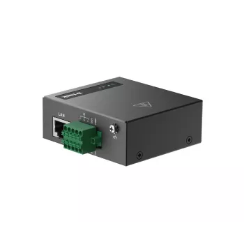 D-Link DOM-311-TSO 4G LTE IIoT RTU brána, Ethernet 10/100 Mbit/s, RS-232/485, Nano SIM, 2 odnímateľné vonkajšie antény, 9–36 V DC, čierna