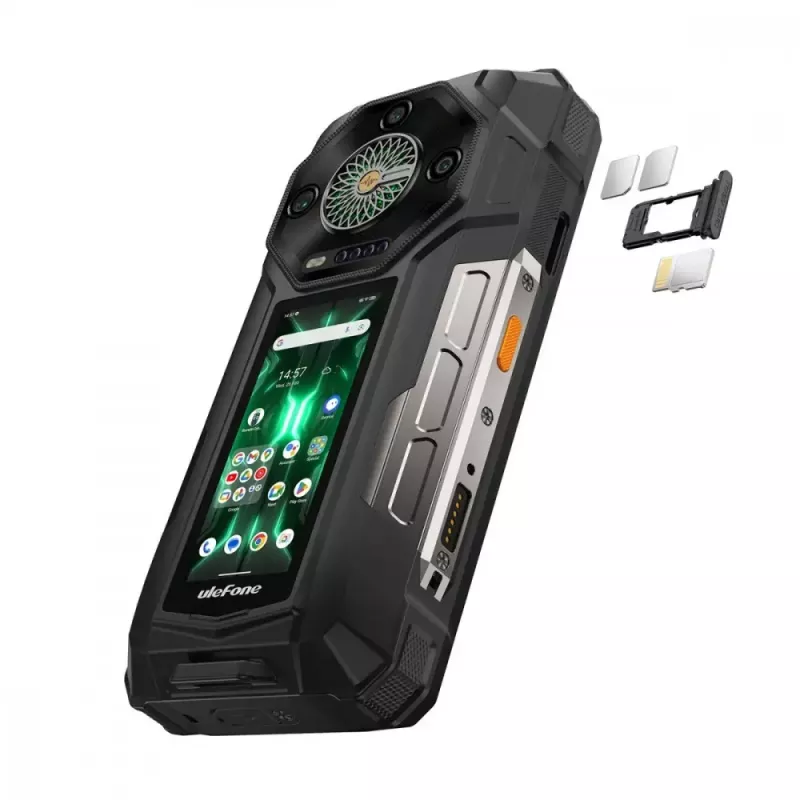 Smartfón Ulefone Armor 33 Pro 5G, 6,95 palca, 16 GB / 512 GB, 25500 mAh, Android 14, čierny
